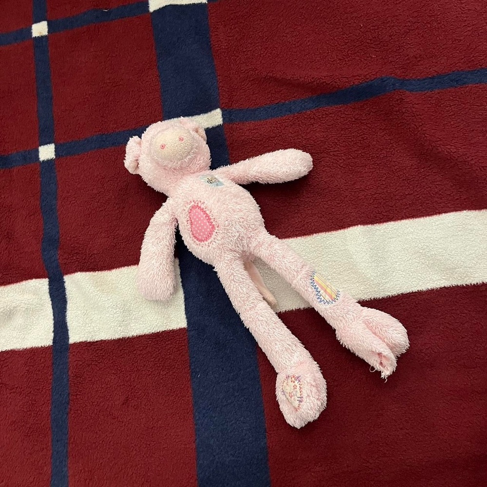 Aurora Lollygagz Pink Pig Plush Long Legs 16" Patches Retired Plush Animal RARE